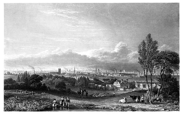 View of Manchester, 1844. Artist: Thomas Higham