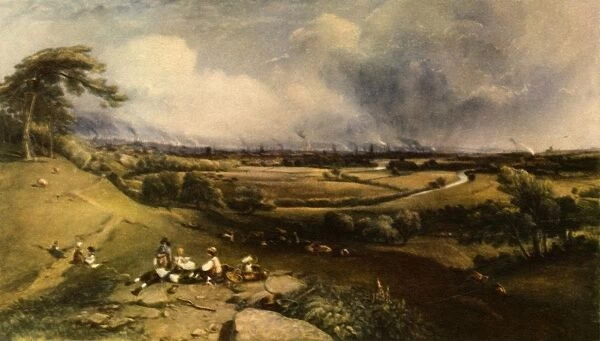 View of Manchester from Higher Broughton, 1835, (1943). Creator: William Wyld