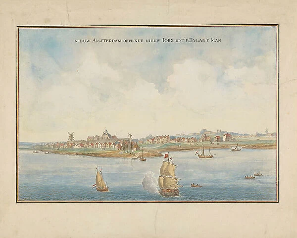 View of Manhattan. c.1660. Creator: Anon