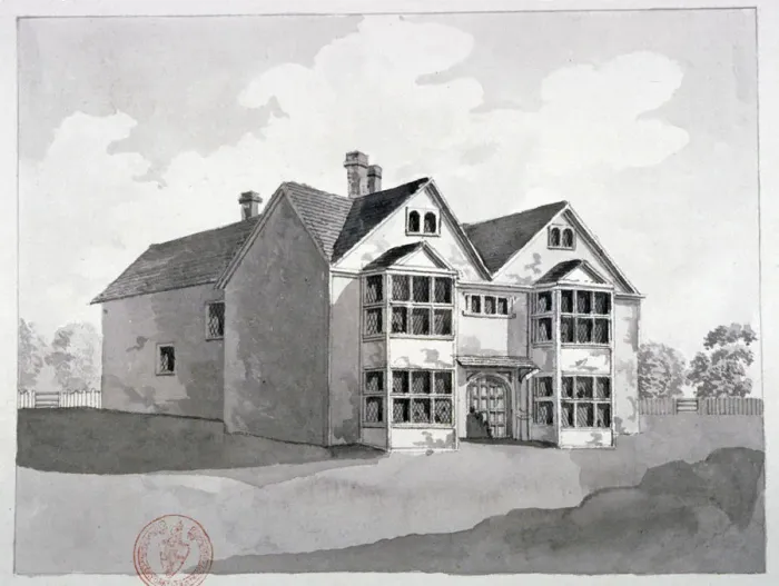 Framed Print : View of the Manor House at Little Ilford, Newham, London, c1786 Framed Print : View of the Manor House at Little Ilford, Newham, London, c1786
