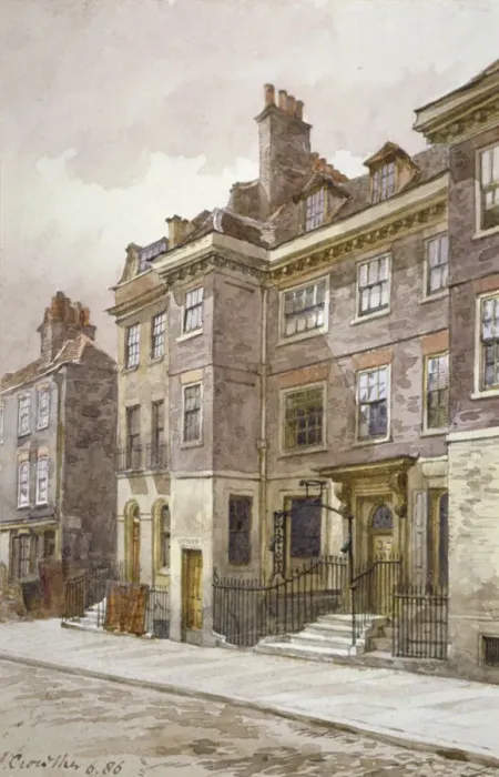 Framed Print : View of Mansell Street, London, 1886. Artist: John Crowther Framed Print : View of Mansell Street, London, 1886. Artist: John Crowther