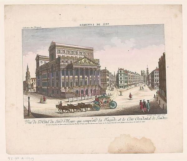View of Mansion House in London, 1755-1779. Creator: Balthasar Friedrich Leizelt