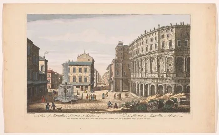 Framed Print : View of Marcellus's Theatre at Rome, 1750. Creator: Thomas Bowles Framed Print : View of Marcellus's Theatre at Rome, 1750. Creator: Thomas Bowles