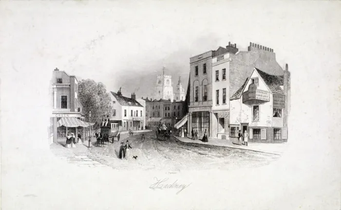 Framed Print : View of Mare Street, Hackney, London, c1860 Framed Print : View of Mare Street, Hackney, London, c1860