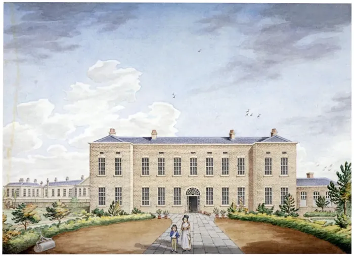Framed Print : View of the Marylebone Infirmary on Marylebone Road, London, c1830 Framed Print : View of the Marylebone Infirmary on Marylebone Road, London, c1830