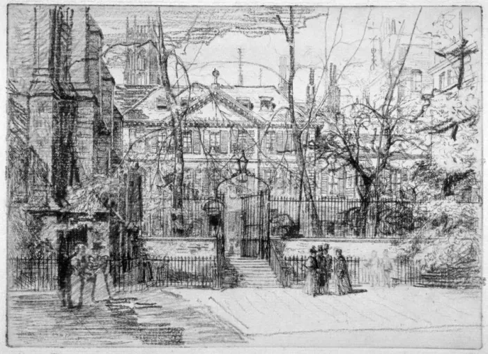 Framed Print : View of Masters House at Inner and Middle Temple, City of London, 1897 Framed Print : View of Masters House at Inner and Middle Temple, City of London, 1897