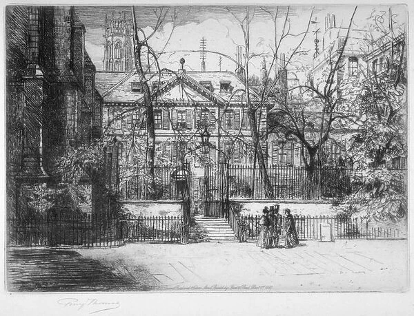 View of Masters House at Inner and Middle Temple, City of London, 1897