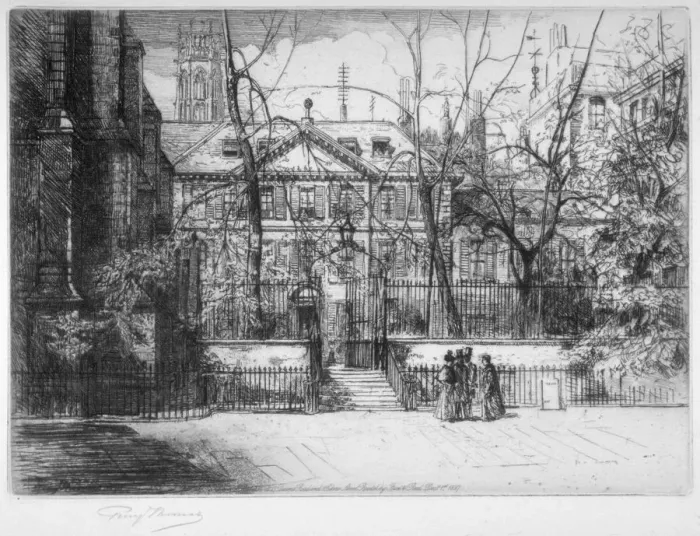 Framed Print : View of Masters House at Inner and Middle Temple, City of London, 1897 Framed Print : View of Masters House at Inner and Middle Temple, City of London, 1897