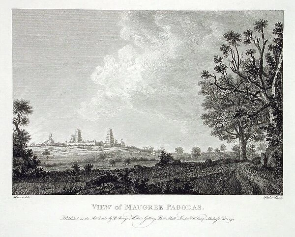 View of Maugree Pagodas, 1794. Creator: Robert Home