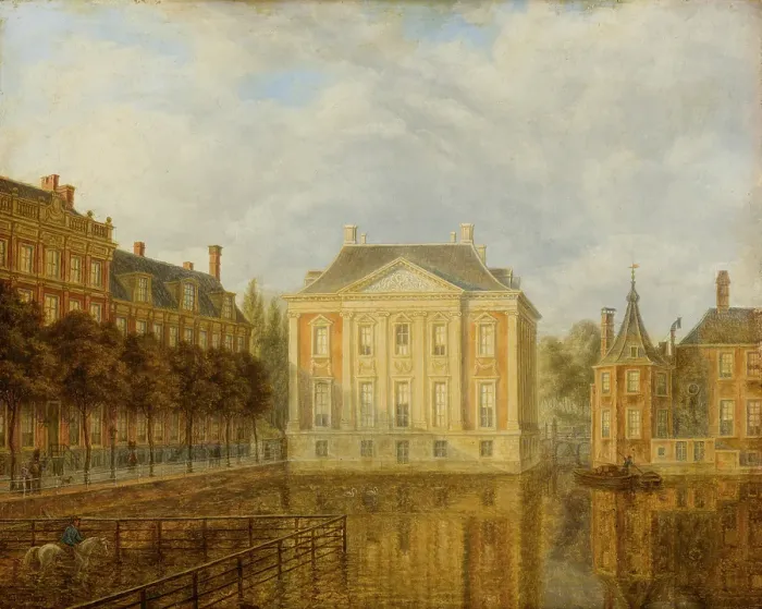 Framed Print : View of the Mauritshuis. Creator: Augustus Wijnantz Framed Print : View of the Mauritshuis. Creator: Augustus Wijnantz