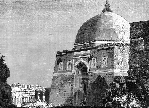 View of the Mausoleum of the Emperor Togluck, at Togluckabad, c1891. Creator: James Grant