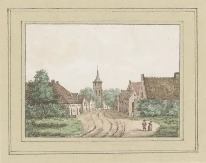 Framed Print : View of Meliskerke in Zeeland, in or after 1754-c. 1800. Creator: Anon Framed Print : View of Meliskerke in Zeeland, in or after 1754-c. 1800. Creator: Anon