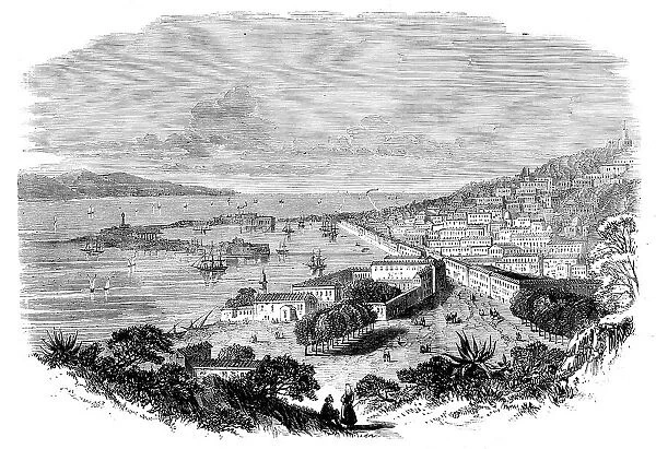 View of Messina - from a drawing by Mr. Wreford, 1860. Creator: Unknown