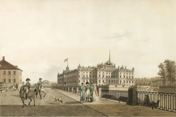 Framed Print : View of the Mikhailovsky Palace, 1804. Artist: Lory, Gabriel Ludwig, the Elder (1763-1840) Framed Print : View of the Mikhailovsky Palace, 1804. Artist: Lory, Gabriel Ludwig, the Elder (1763-1840)
