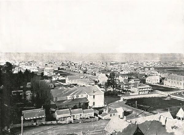 View from Milton Road, Napier, New Zealand, 1895. Creator: Unknown