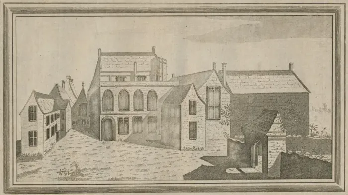 Framed Print : View of Minster Lovel Priory in the County of Oxford, 1784 Framed Print : View of Minster Lovel Priory in the County of Oxford, 1784