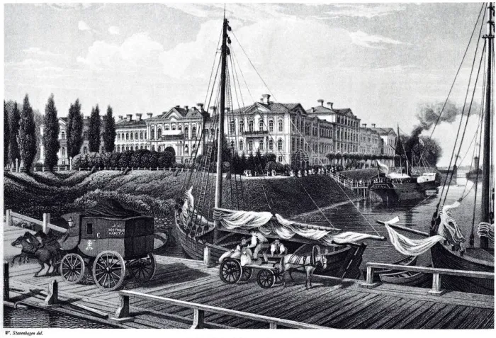 Framed Print : View of the Mitau Castle, c. 1850. Artist: Stavenhagen, Wilhelm Siegfried (1814-1881) Framed Print : View of the Mitau Castle, c. 1850. Artist: Stavenhagen, Wilhelm Siegfried (1814-1881)