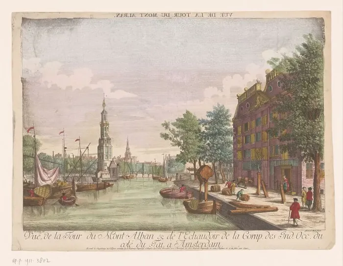 Framed Print : View of the Montelbaan tower in Amsterdam, 1755-1779. Creator: Balthasar Friedrich Leizelt Framed Print : View of the Montelbaan tower in Amsterdam, 1755-1779. Creator: Balthasar Friedrich Leizelt