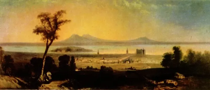 Framed Print : A View of Montreal, 1850, 1941. Creator: Unknown Framed Print : A View of Montreal, 1850, 1941. Creator: Unknown