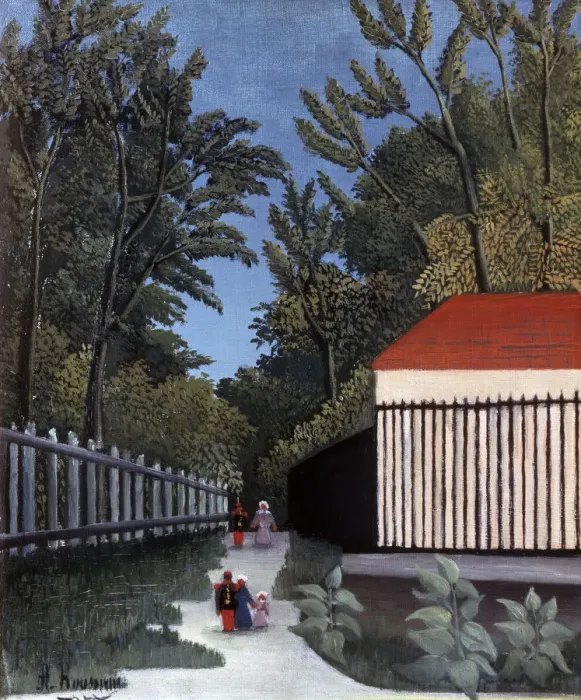 Framed Print : View of the Montsouris Park, 1910. Artist: Henri Rousseau Framed Print : View of the Montsouris Park, 1910. Artist: Henri Rousseau
