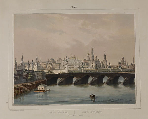 View of the Moscow Kremlin, 1840s