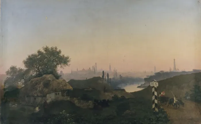 Framed Print : View of Moscow from the Sparrow Hills, 1853 Framed Print : View of Moscow from the Sparrow Hills, 1853