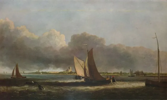 Framed Print : View on the Ms, c1799. Artist: John Crome Framed Print : View on the Ms, c1799. Artist: John Crome