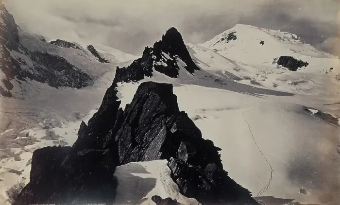 Framed Print : View from Mt. Blanc, c.1860s. Creator: Francis Frith Framed Print : View from Mt. Blanc, c.1860s. Creator: Francis Frith