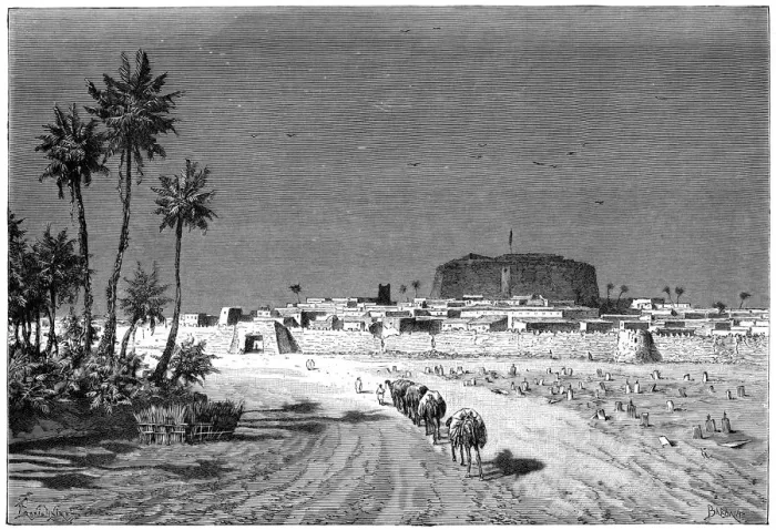 Framed Print : View of Murzuk, c1890. Artist: Barbant Framed Print : View of Murzuk, c1890. Artist: Barbant