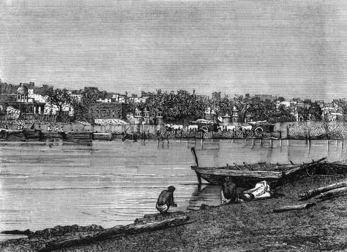 Framed Print : View of Muttra, c1891. Creator: James Grant Framed Print : View of Muttra, c1891. Creator: James Grant