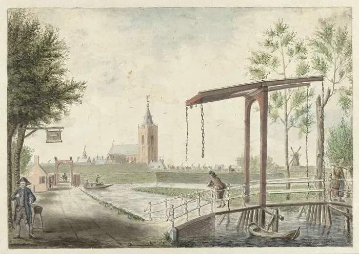 Framed Print : View of Naarden, 1792. Creator: Jacob Bolten Framed Print : View of Naarden, 1792. Creator: Jacob Bolten