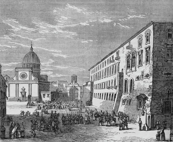 Framed Print : View in Naples, c1880 Framed Print : View in Naples, c1880