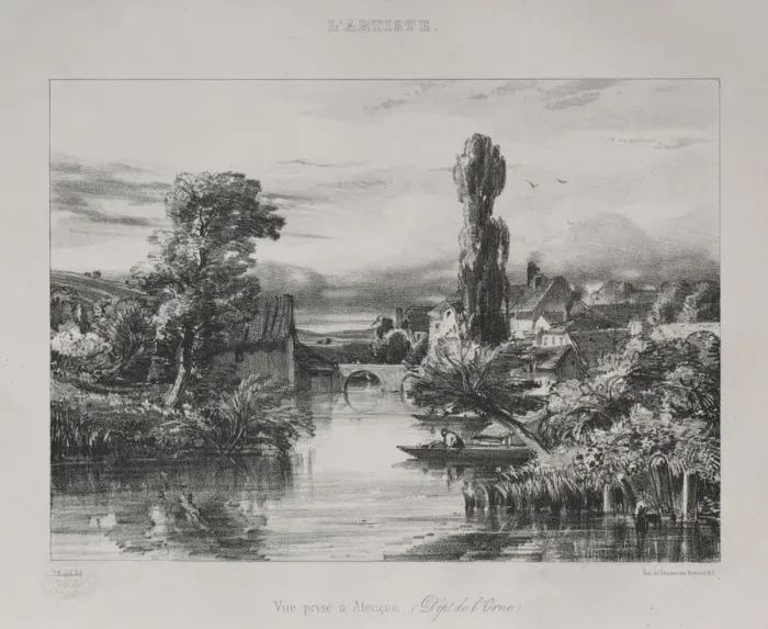 Framed Print : View near Alencon, 1839. Creator: Jules Dupre (French, 1811-1889) Framed Print : View near Alencon, 1839. Creator: Jules Dupre (French, 1811-1889)
