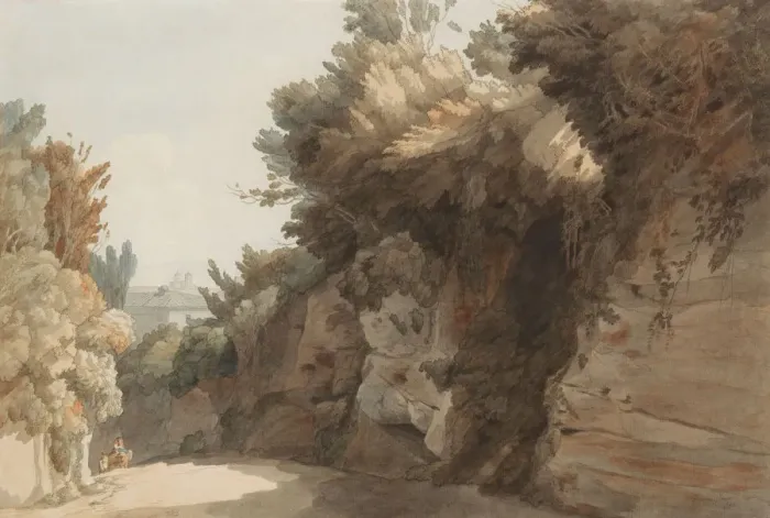 Framed Print : A View Near the Arco Scuro, Looking Towards the Villa Medici, Rome, 1785 Framed Print : A View Near the Arco Scuro, Looking Towards the Villa Medici, Rome, 1785