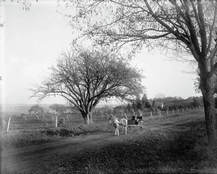 Framed Print : View near Basking Ridge, N.J. c1900. Creator: Unknown Framed Print : View near Basking Ridge, N.J. c1900. Creator: Unknown