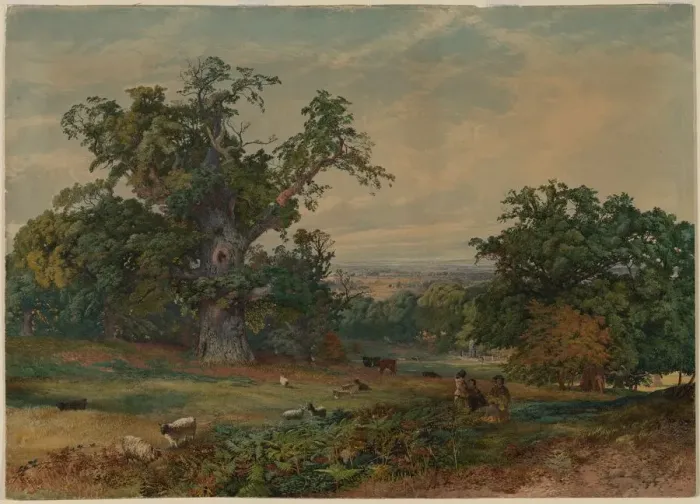 Framed Print : View near Bedford. Creator: Bradford Rudge (British, 1805-1885) Framed Print : View near Bedford. Creator: Bradford Rudge (British, 1805-1885)