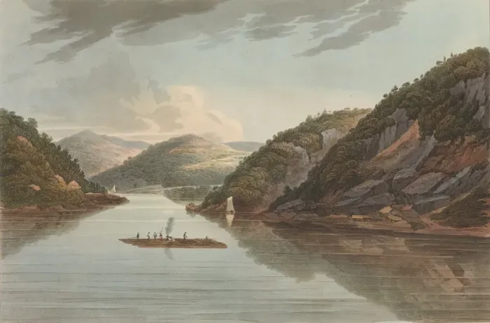 Framed Print : View Near Fort Montgomery (No. 22 (later changed to No. 18) of The Hudson River Portfolio Framed Print : View Near Fort Montgomery (No. 22 (later changed to No. 18) of The Hudson River Portfolio