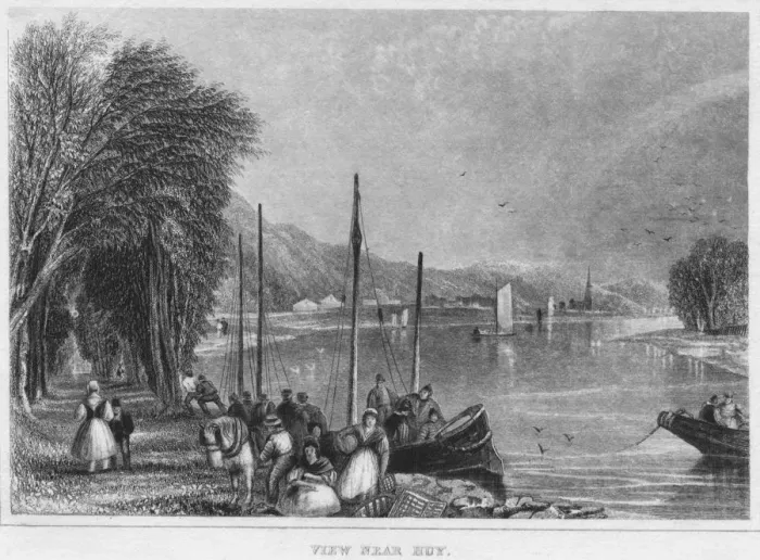 Framed Print : View near Huy, 1850. Artist: Shury & Son Framed Print : View near Huy, 1850. Artist: Shury & Son