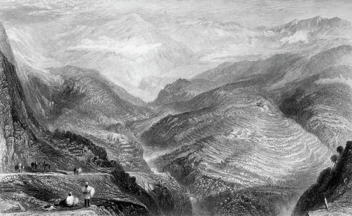 Framed Print : View near Jubbera, 1845. Creator: Unknown Framed Print : View near Jubbera, 1845. Creator: Unknown