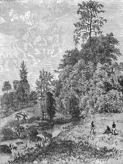 Framed Print : View near Tchelga, Abyssinian plateau; A journey through Soudan and Western Abyssinia... 1875. Creator: Unknown Framed Print : View near Tchelga, Abyssinian plateau; A journey through Soudan and Western Abyssinia... 1875. Creator: Unknown