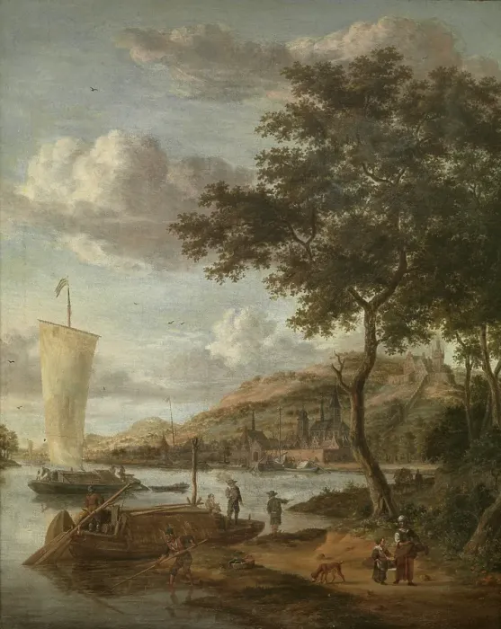 Framed Print : View of the Necker. Creator: Jacobus Storck Framed Print : View of the Necker. Creator: Jacobus Storck