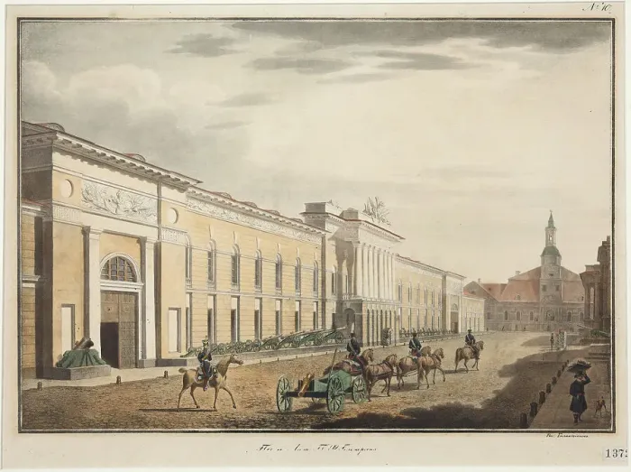 Framed Print : View of the New Arsenal on Liteyny Avenue Framed Print : View of the New Arsenal on Liteyny Avenue