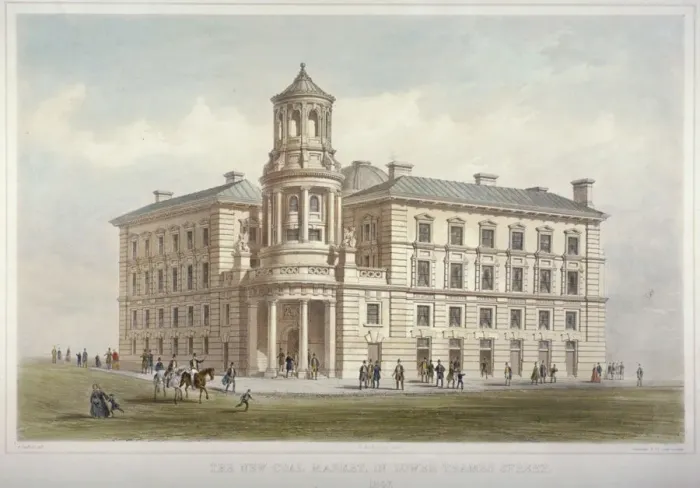 Framed Print : View of the New Coal Exchange in Lower Thames Street, City of London, 1849 Framed Print : View of the New Coal Exchange in Lower Thames Street, City of London, 1849