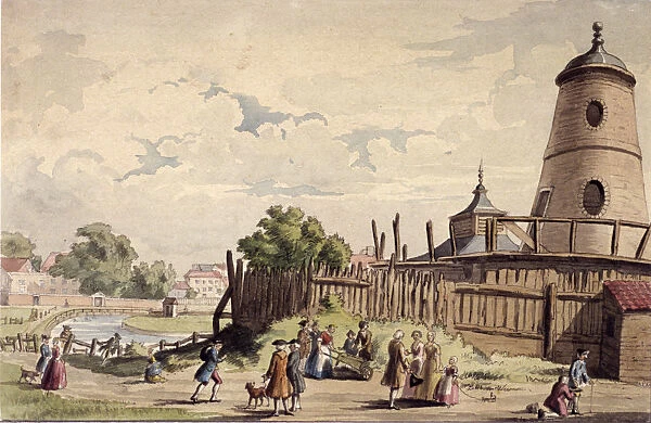 View of New River Head, Finsbury, London, c1750