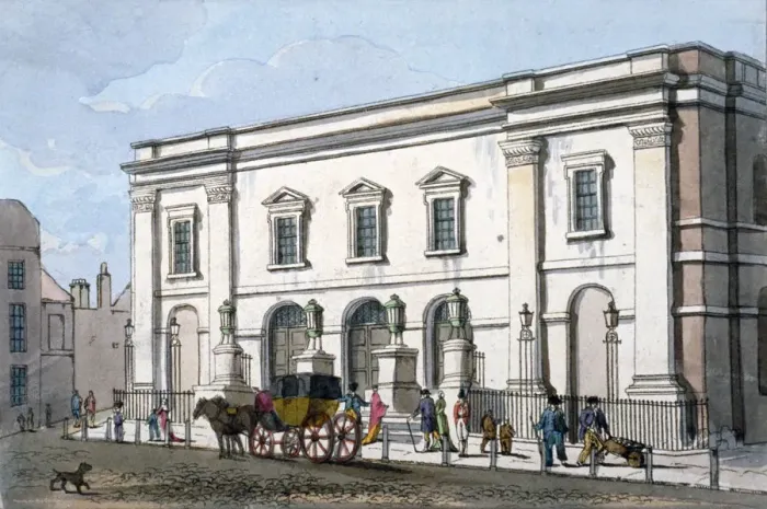 Framed Print : View of the new theatre, Drury Lane, Westminster, London, c1813 Framed Print : View of the new theatre, Drury Lane, Westminster, London, c1813