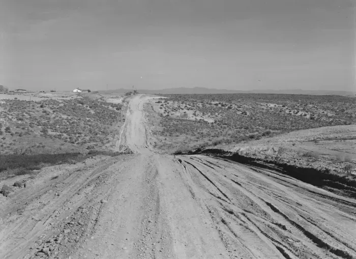 Framed Print : View of newly reclaimed bench land, Dead Ox Flat, Malheur County, Oregon, 1939. Creator: Dorothea Lange Framed Print : View of newly reclaimed bench land, Dead Ox Flat, Malheur County, Oregon, 1939. Creator: Dorothea Lange