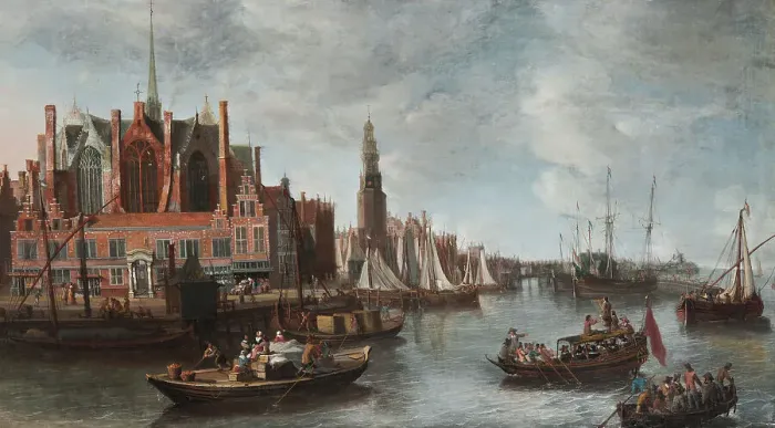 Framed Print : View of Nieuwe Kerk in Amsterdam, c17th century. Creator: Anthonie Beerstraaten Framed Print : View of Nieuwe Kerk in Amsterdam, c17th century. Creator: Anthonie Beerstraaten