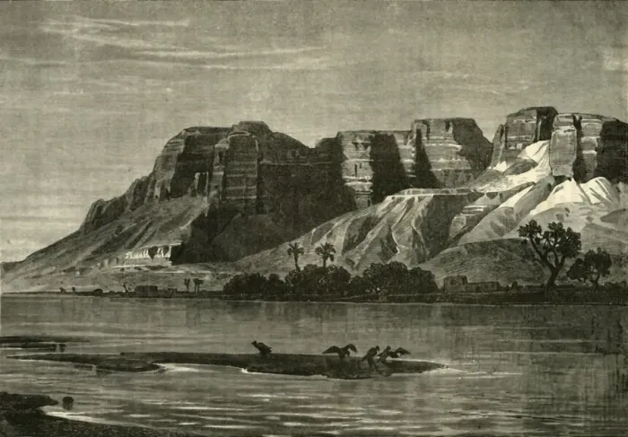 Framed Print : View on the Nile, 1890. Creator: Unknown Framed Print : View on the Nile, 1890. Creator: Unknown