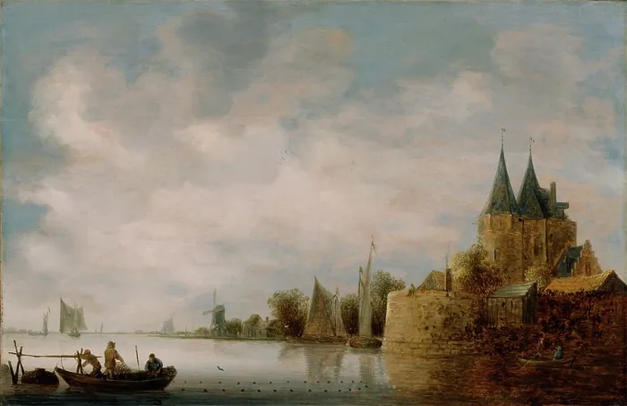 Framed Print : View of the North Port at Hoorn, 1648. Creator: Wouter Knijff Framed Print : View of the North Port at Hoorn, 1648. Creator: Wouter Knijff