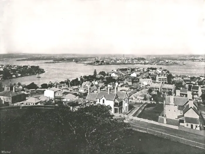 Framed Print : View from the North Shore, Sydney, Australia, 1895. Creator: York & Son Framed Print : View from the North Shore, Sydney, Australia, 1895. Creator: York & Son